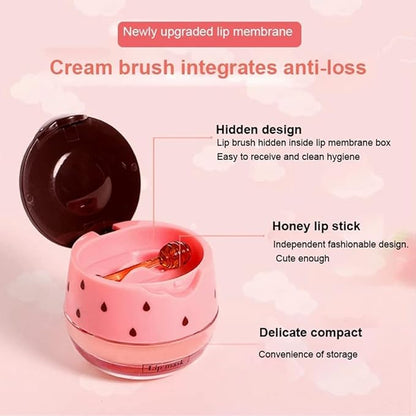 Strawberry Lip Balm Honey Pot, Hydrating
