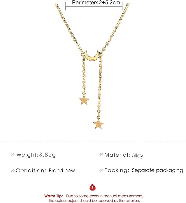 Boho Gold Y Necklace Double Star