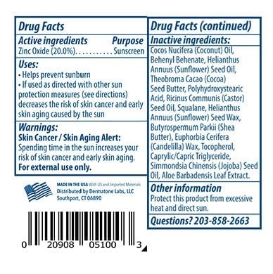 Dermatone Mineral Sunscreen | SPF 50 | No Touch Stick | Zinc Formula | Reef Safe | Moisturizing | Water Resistant (80 minutes), 0.5 oz (2-Count)