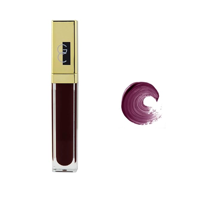 Gerard Cosmetics Color Your Smile Lip Gloss Seduction | Super Pigmented Purple Lip Gloss with LED Light and Mirror | Shiny Finish | Hydrating Purple Lipstick | Cruelty Free and Made in USA