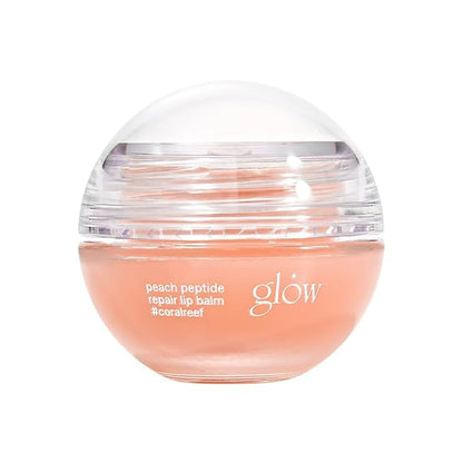 glow peach peptide repair lip balm oz
