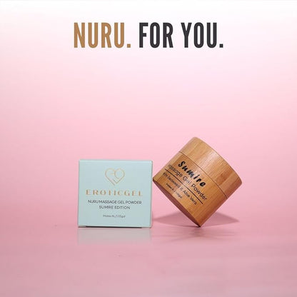 Japanese Nuru Massage Gel Powder 40g | Formulated with Natural Aloe Vera & Seaweed | Made in Japan | Paraben & Glycerine Free | Fragrance-Free | Makes 1.05 gal/ 4L | Vegan | Sumire