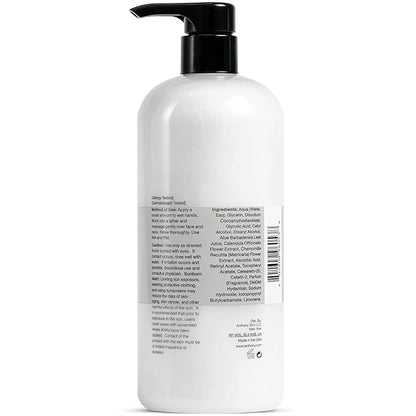 Anthony Glycolic Facial Cleanser for Men – Daily Cleansing Face Wash and Shave Prep – Hydrating, Exfoliating, and Gentle on Sensitive Skin – Non-foaming, 32 Fl Oz