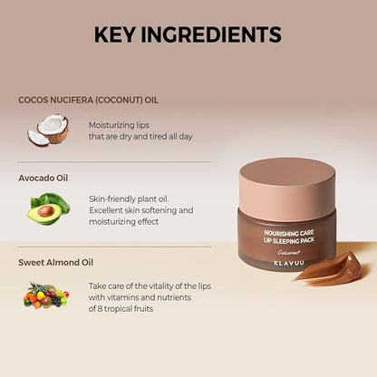 Klavuu Nourishing Care Lip Sleeping Pack 0.7oz