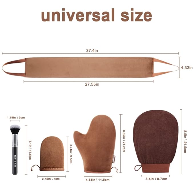 GAIYAN Self Tanning Mitt Applicator, Self Tan Mitt Applicator Kit, Self Tanner Mitt, Self Tanning Mit Tanning Mitts Self Tanner Glove Tanning Glove For Self Tan Mit