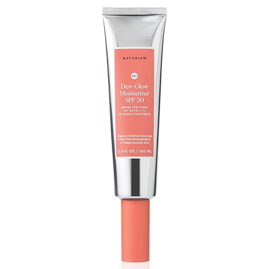 Naturium Dew-Glow Moisturizer SPF 50 PA++++, Daily Moisturizing Sunscreen & Face Primer, Skin Protector with Dewy Finish