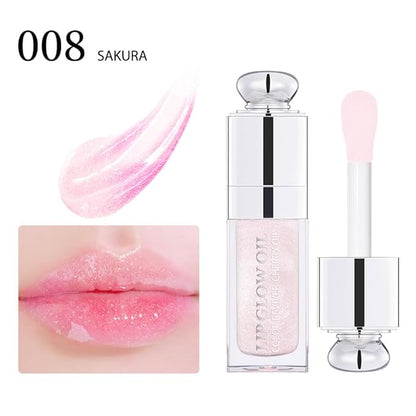 Moisturizing Lip Oil,No-Sticky Gloss Balm Care,Fruit