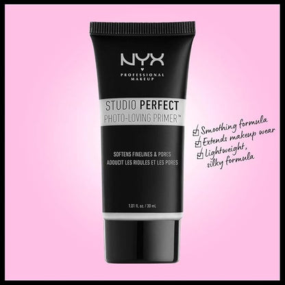 NYX PROFESSIONAL MAKEUP Studio Perfect Primer, Vegan Face - Clear