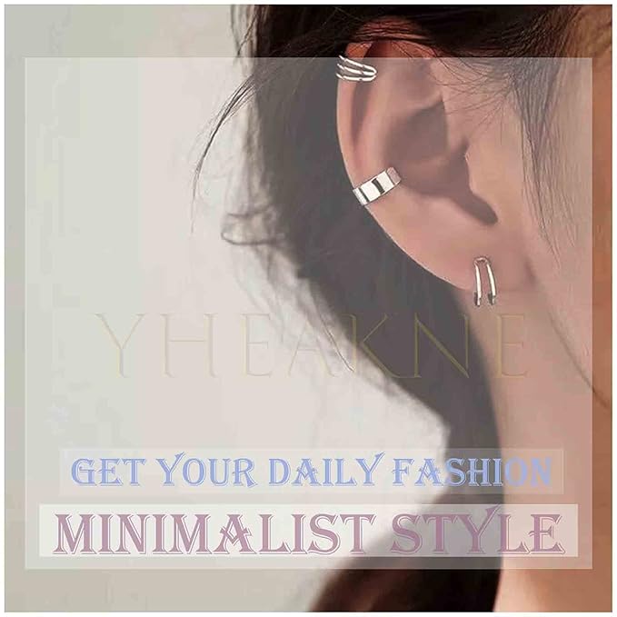 Boho Moon Star Ear Climber Earrings