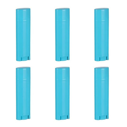 5ml 100Pcs Empty Oval Deodorant Lip Blue)