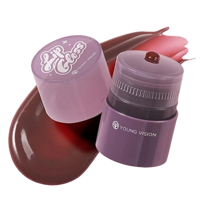 Tinted Lip Balm, Twist Dispenser Hydrating Lip Gloss, Lightweight, Shiny Melting Lip Gloss, Comfortable, Non-Sticky, Lip Mask Friendly(06#)