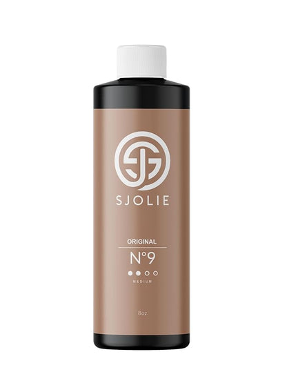 SJOLIE Spray Tan Solution - No. 9 - Medium Hydrating Tanning Spray | Sunless Tanner for Long Lasting, All Natural Glow (8oz)
