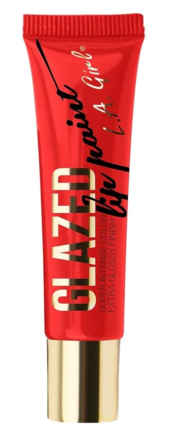 L.A. Girl Glazed Lip Paint, Pin-Up, 0.4 Ounce Girl