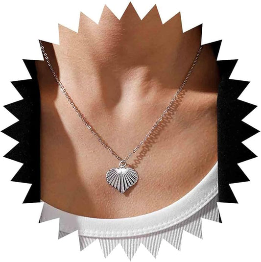 Boho Heart Pendant Necklace Gold Heart
