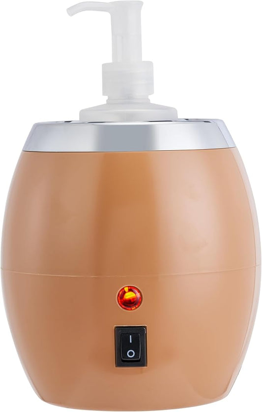 Master Massage Golden Touch Single Bottle Massage Oil Warmer-Professional Massage Lotion Heater with Empty Bottle- Original Design Massage Cream Heating Device-One Dispenser Bottle Heating Furnace