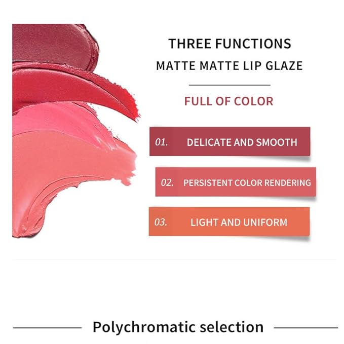 10-color matte non-stick cup lip glaze non-decolorizing brown non-stick