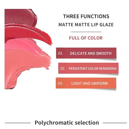 10-color matte non-stick cup lip glaze non-decolorizing brown non-stick