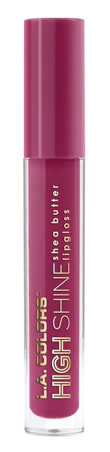 L.A. COLORS High Shine Shea Butter Lip Gloss, Irresistible CLG945