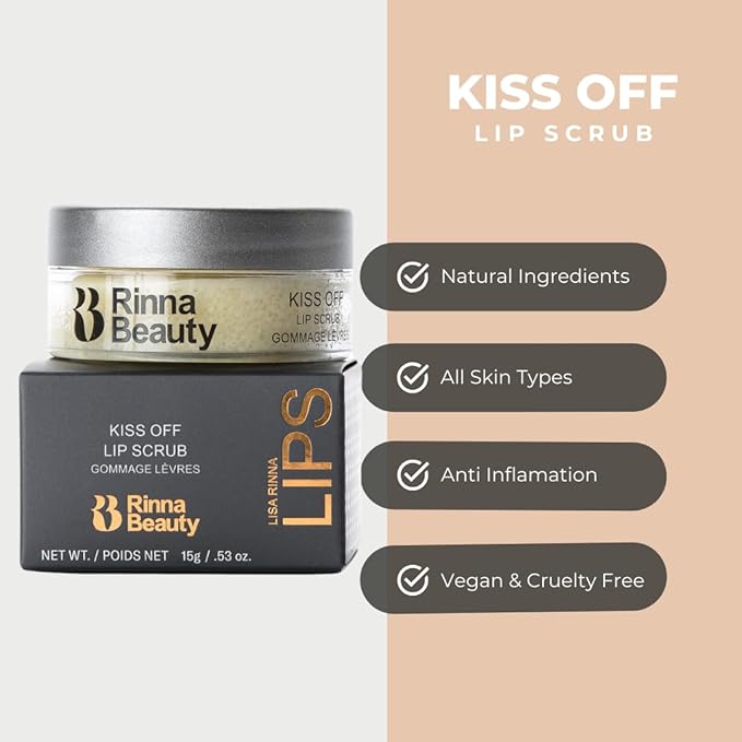 Rinna Beauty Kiss Off Lip Scrub, oz