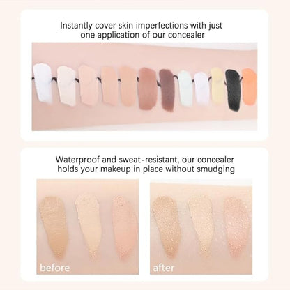 Mallofusa Single Color Face Makeup Concealer Foundation Palette 0.49oz