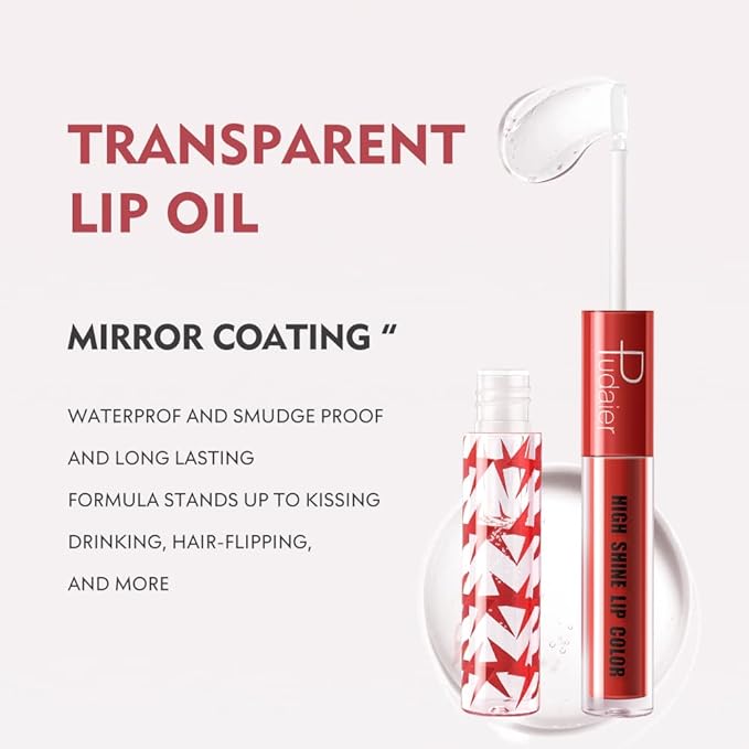 High Shine Lip Gloss with Clear Fixed Color High