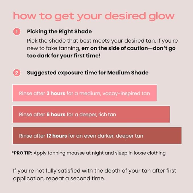 KoluaSkin by Koluawax Self Tanner Mousse (Dark) + Applicator Mitt - Natural-Looking Sunless Body Fake Tan - Dries Quickly w/No Streaks, Hydrates Skin - Dermatologist-tested for Sensitive Skin, 7oz