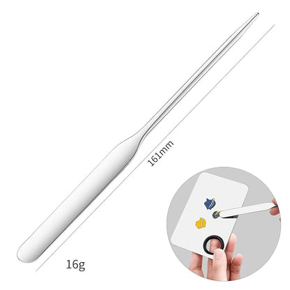 Foundation Spatula, 3-Pack Acrylic Nail Art Palette Oblique