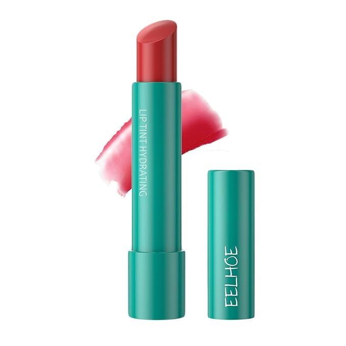 Lip Tint Hydrating, Sheer Strength Hydrating Lip Tint, Tinted Lip Balm Powerful Moisturizing Water Lipstick, Non-Sticky & Long Lasting (#Muted Rose)