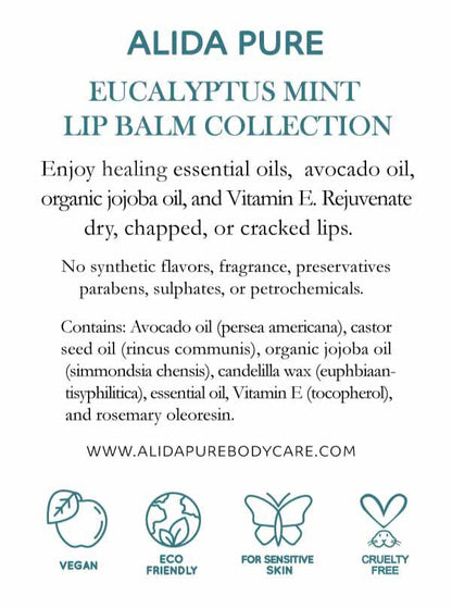 ALIDA PURE Eucalyptus Mint Lip Balm Lips,