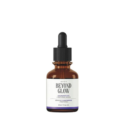 Avon Beyond Glow Niacinamide 10% + Panthenol Serum – Hydrating Facial Serum for Even Skin Tone & Elasticity, Vitamin B3 & Provitamin B5, Paraben-Free, 1 fl. oz.