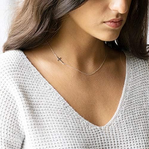 Dainty Cross Pendant Necklace Choker Necklace Chain Christian