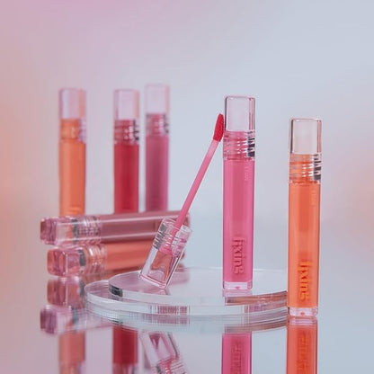 ETUDE Glow Fixing Tint #3 Dewy Fig | Non-sticky Glossy Shine Lip stain | Fills up with comfortable moisture | Tinting for dry lips