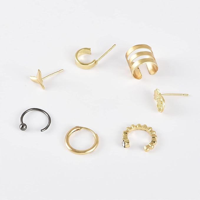 Bohemia Pineapple Mermaid Tail Studs Earrings