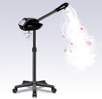 Professional Face Steamer on Wheels,Ozone Face Steamer for Deep Facial Cleansing