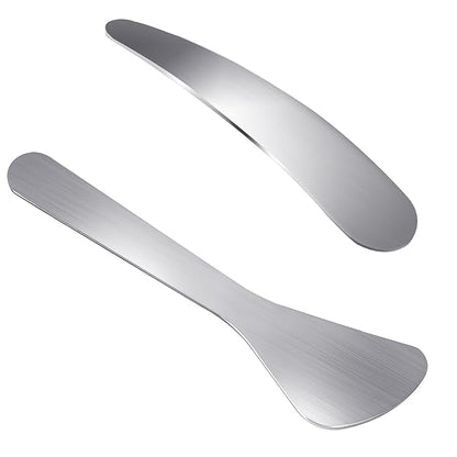 2Pcs Mini Metal Cosmetic Spatulas, Makeup Spatulas, Skincare