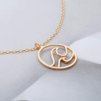 Jovono Boho Fashion Wave Pendant Necklaces