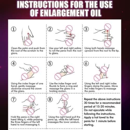 Massage Oil Enlargement Oil Increase Enlarge Gel Thicker Longer Stronger Large Size Enlarger Cream BLSEX for Men (F315-XXXL)