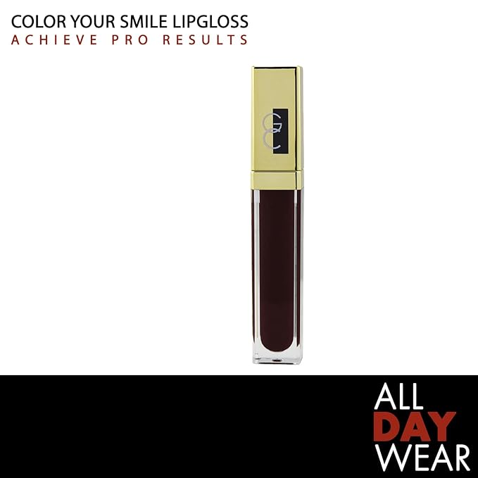 Gerard Cosmetics Color Your Smile Lip Gloss Seduction | Super Pigmented Purple Lip Gloss with LED Light and Mirror | Shiny Finish | Hydrating Purple Lipstick | Cruelty Free and Made in USA