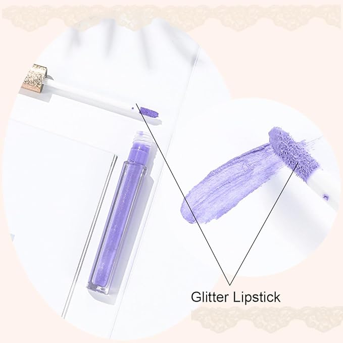 Kilshye Matte Lipstick Long Lasting Liquid Lipsticks Waterproof Cream Lip Gloss High Pigment Lipstick Non Stick Cup Lip Makeup for Women and Girls Pack of 1 (Purple 13)