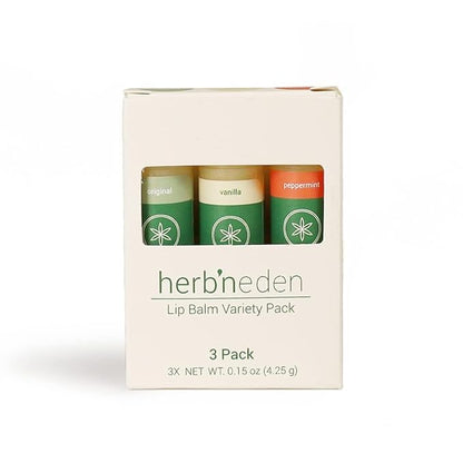 Herb’N Eden Lip Balm Variety Pack of 3