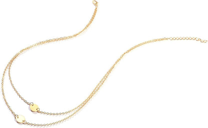 Boho Layered Sequins Pendant Necklace Coin