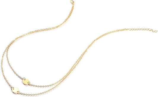 Boho Layered Sequins Pendant Necklace Coin