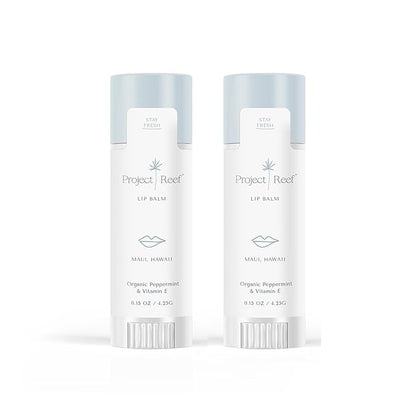 Cooling Lip Balm w/Organic Peppermint, Shea