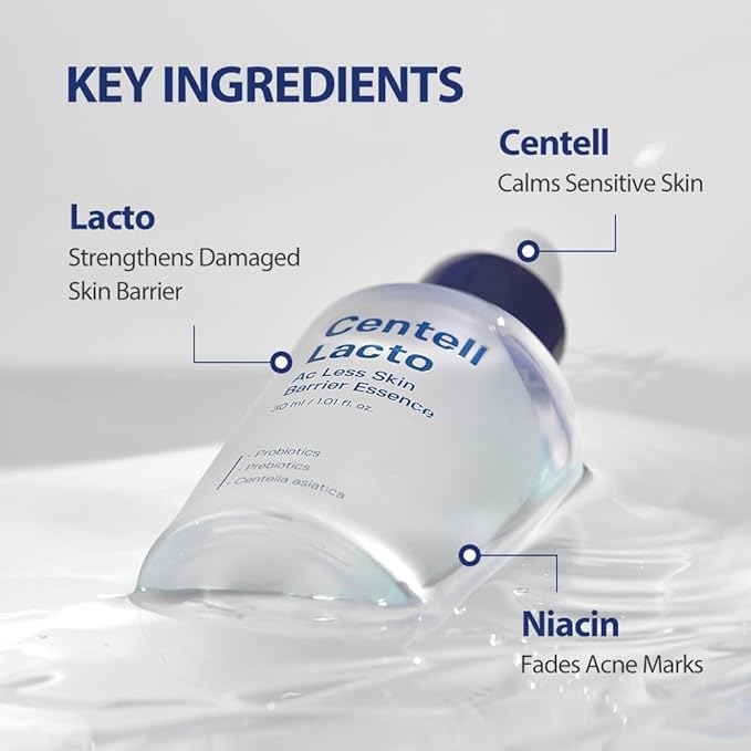SUNGBOON EDITOR Centell Lacto AC Less Skin Barrier Serum | Probiotic & Niacinamide Face Serum for Sensitive, Blemish-Prone Skin | Lightweight, Non-Greasy Hydrating Korean Skincare