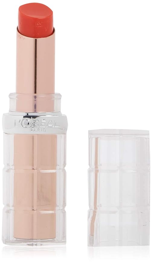 L'Oreal Paris Makeup Colour Riche Plump and Shine Lipstick, for Glossy, Radiant, Visibly Fuller Lips with an All-Day Moisturized Feel, Watermelon Plump, 0.1 oz.