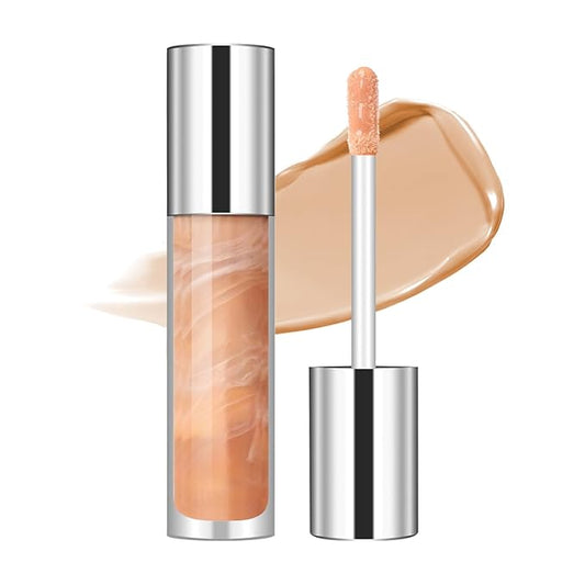 Magic Lip Gloss Plumper, Pink Silky Plumping Lip Gloss Tint, Long-lasting Marble Liquid Lipstick, Hydrating Non-Sticky Lip Oil, Moisturizing Plumping Lip Gloss