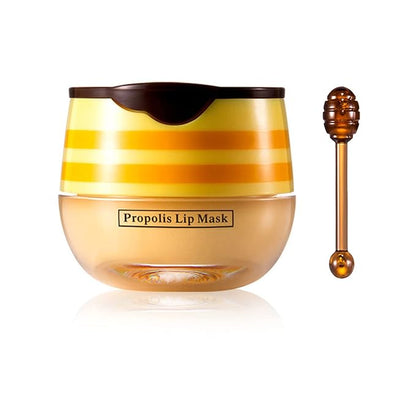 1PCS Bee Lip Balm Honey Pot,Honey Exfoliator