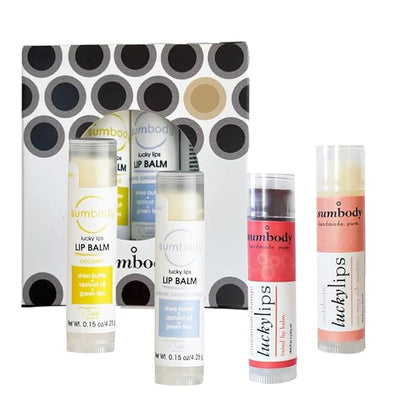 Lip Balm Beeswax Gift Set -Assorted Ingredients,