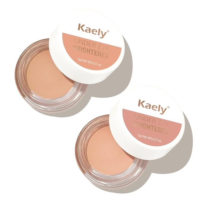evpct 2Pcs under Eye Brightener, Nourishing Luminous under & 09#