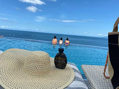 The Sicilian 200X Dark Black Bronzer Tanning Lotion - BEST Tanning Lotion For Glowing Skin - Gradual Bronzing & Sunless Self Tanner Lotion - Luxurious Sunless Body Tanning Lotion Nourishes Skin